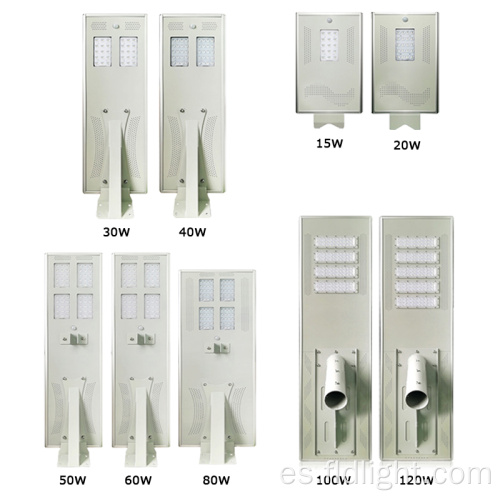 Luz de calle solar LED duradera de ahorro de energía impermeable